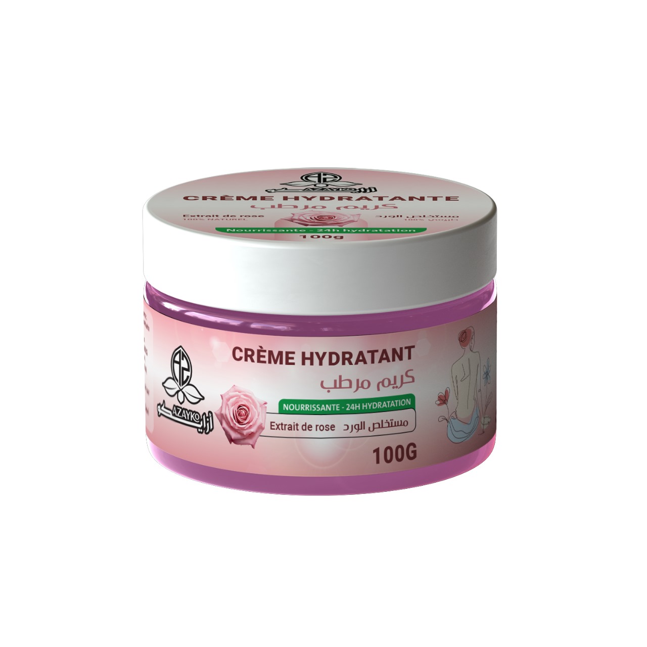 Creme rose 100g كريم الورد