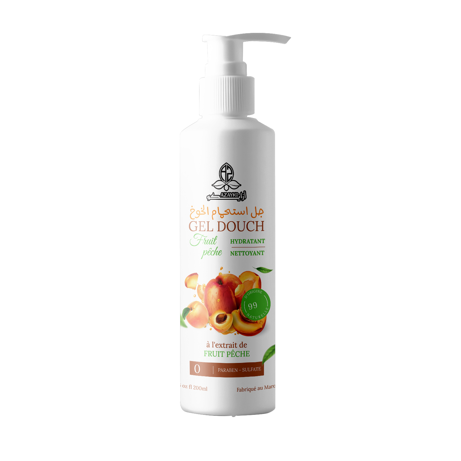 GEL DOUCHE  FRUIT PECHE 200ml 200ml