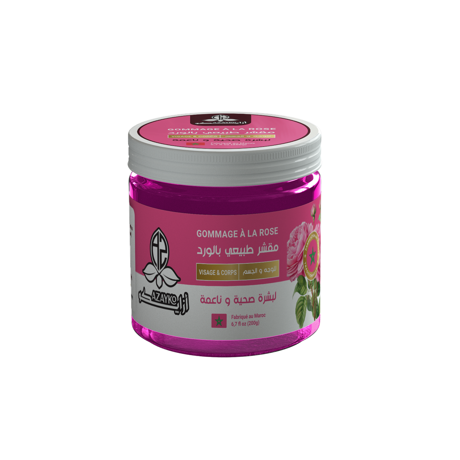 مقشر الورد     Gommage de rose  200 g