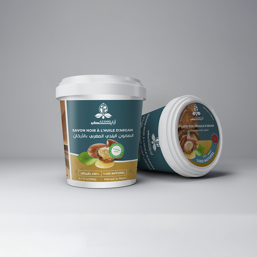 الصابون البلدي بالاركان    -  Savon noir argan 500 G