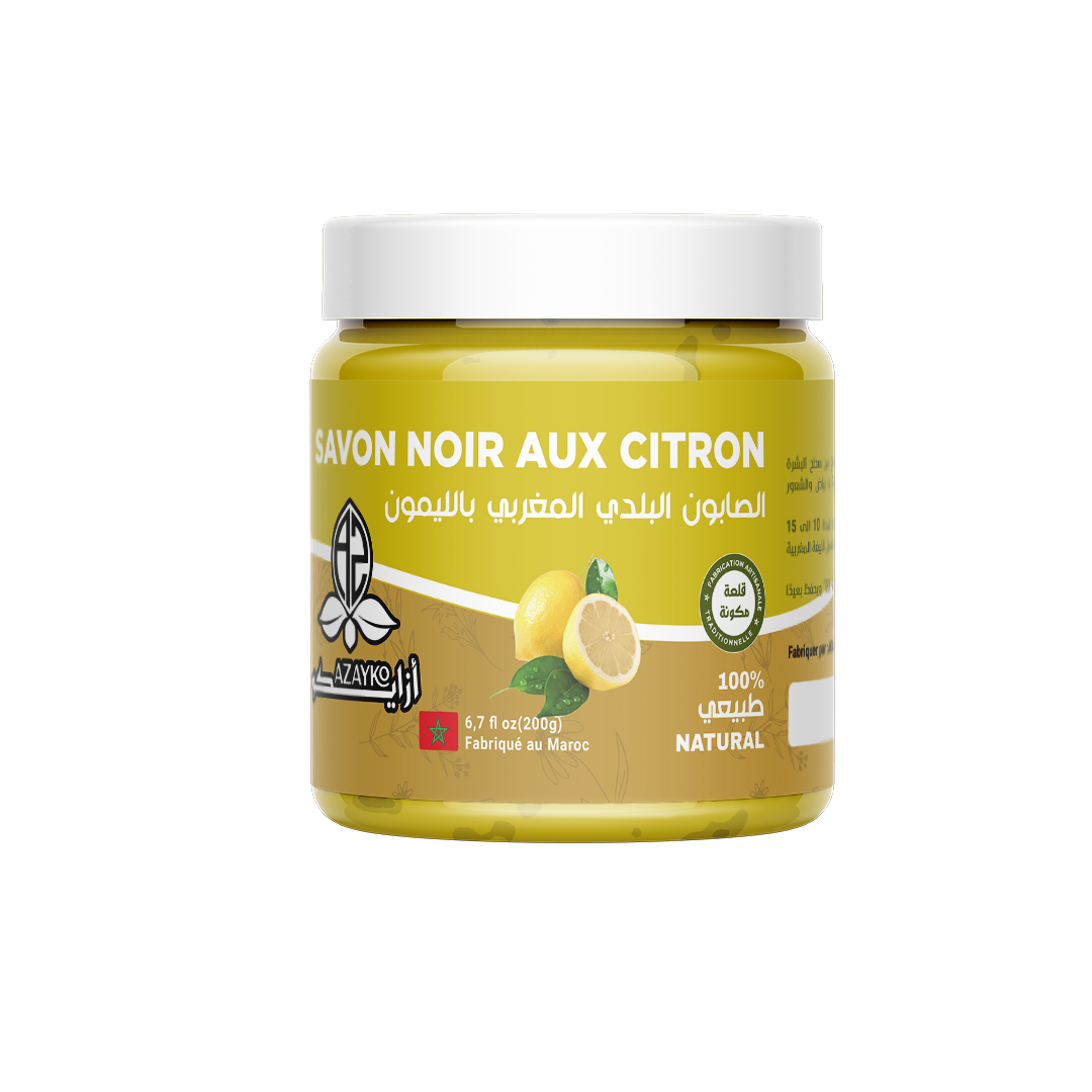 الصابون البلدي بالحامض   -     Savon noir citron 200g