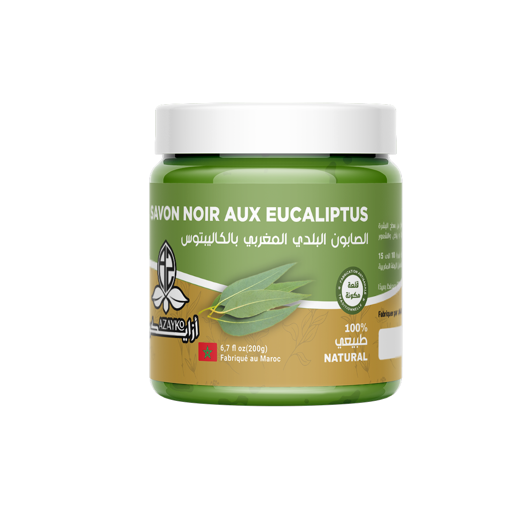 الصابون البلدي بالاكاليبتوس - Savon noir eucalyptus
200g