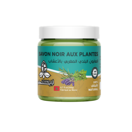 الصابون البلدي بالاعشاب    -Savon noir aux herbes 200g