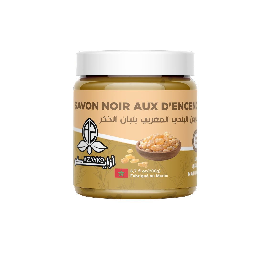 الصابون البلدي بلبن الدكر  - Savon noir louban dakar 200g