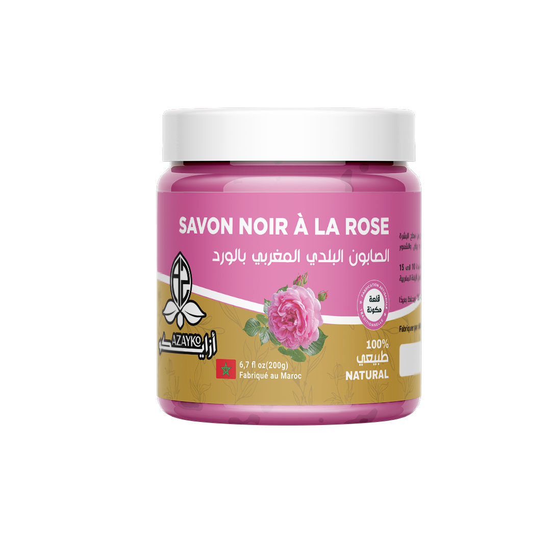 savon noir de rose 200g