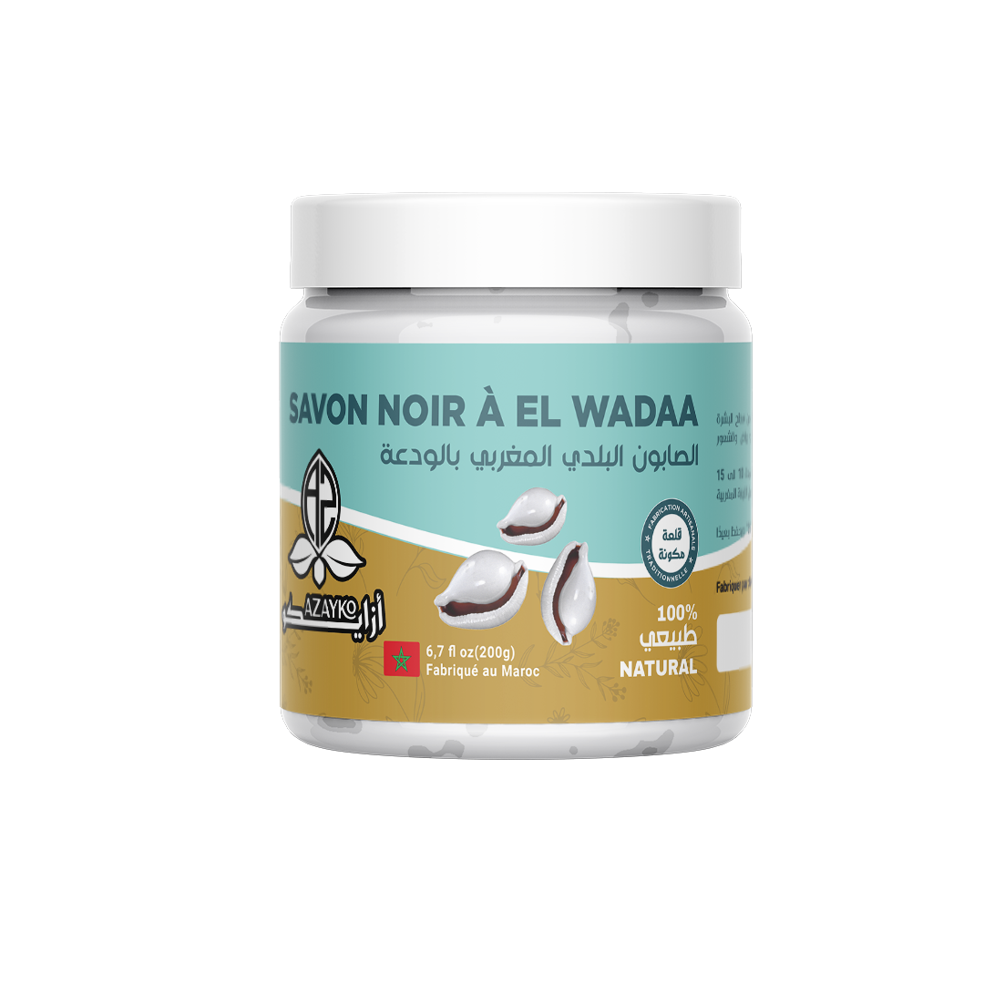 الصابون البلدي بالودعة  Savon noir elwadaa 200g