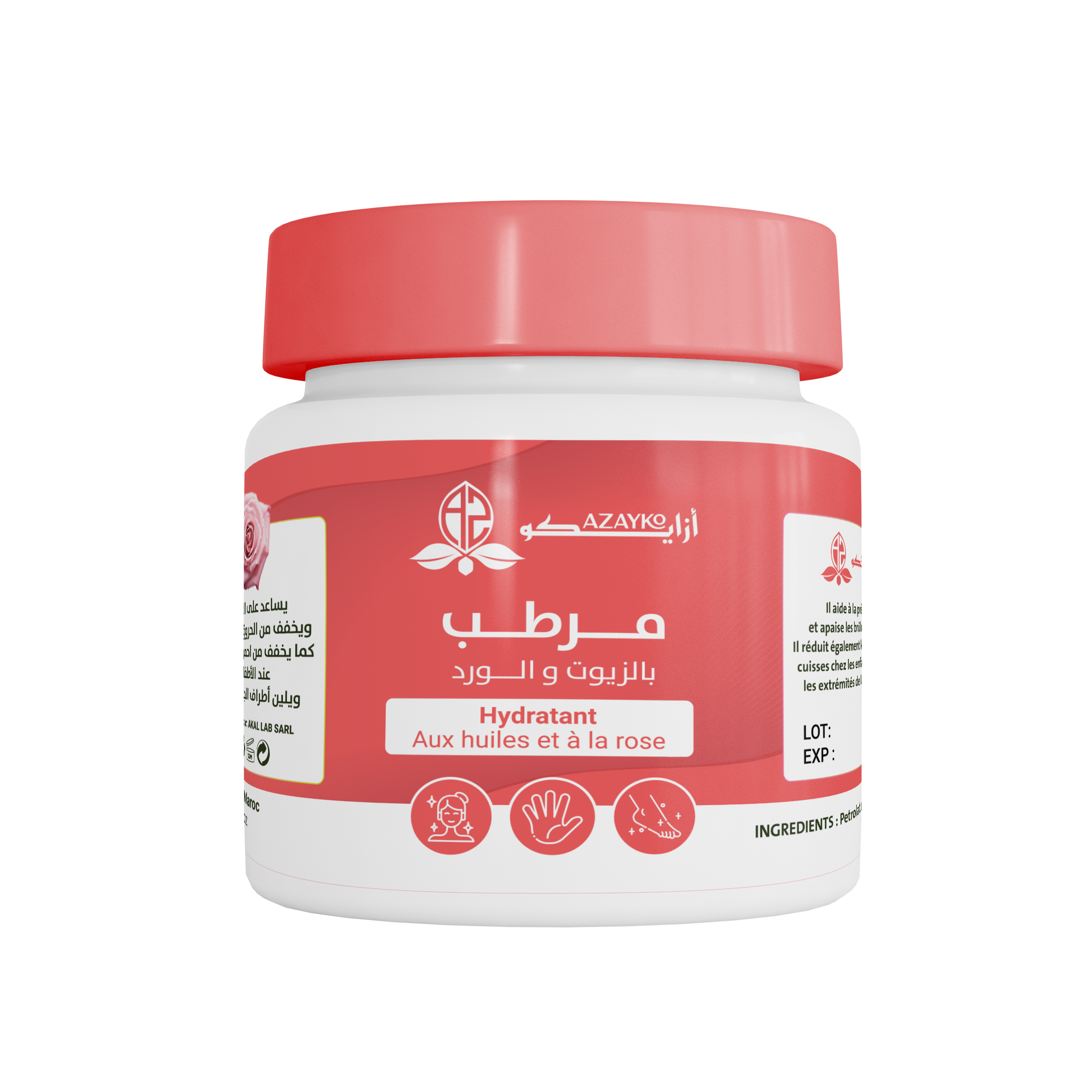 vaseline  de rose 100G