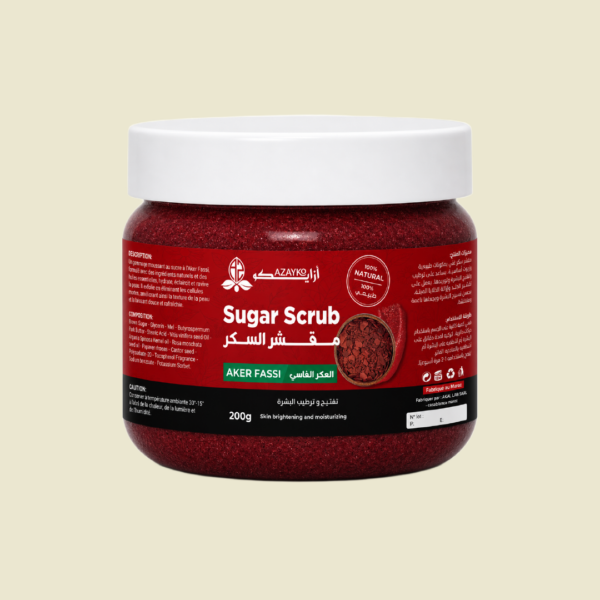 مقشر السكر بالعكر الفاسي - Gommage Sucre Aker Fassi